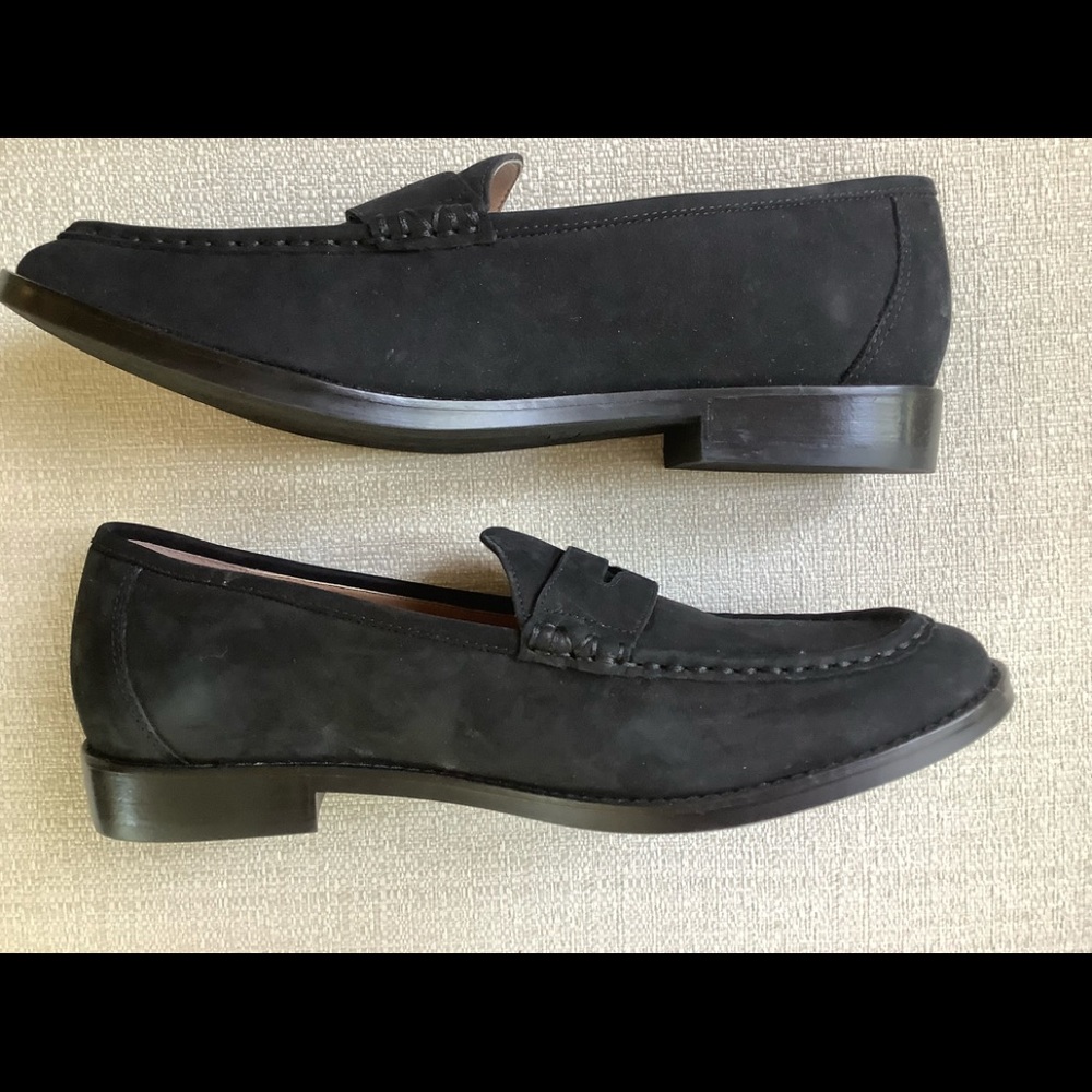 Black Nubuck Vionic Orthotic Penny Loafer 8.5 NWT